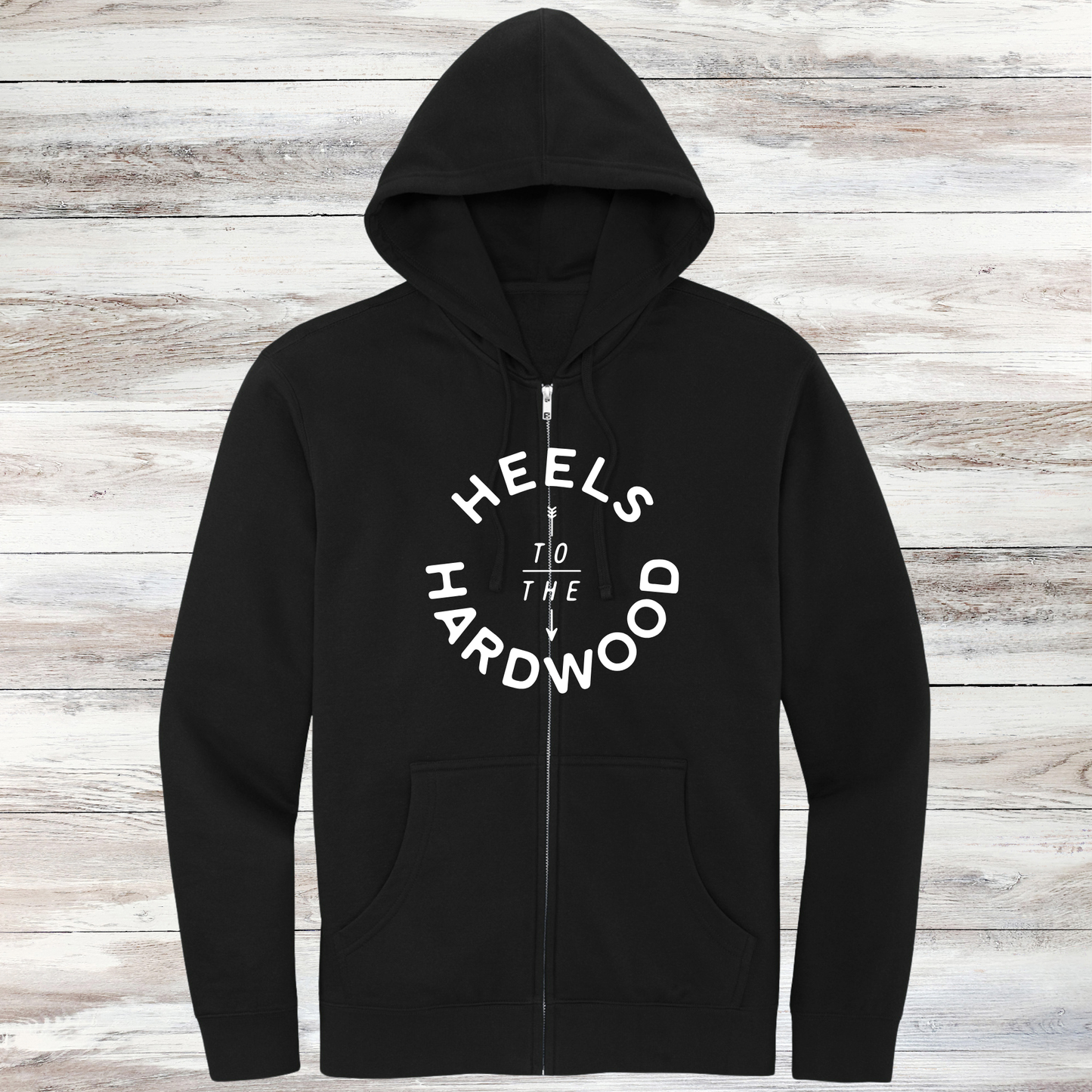 Heels To The Hardwood Full Zip Hoodie
