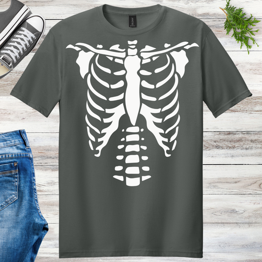 Glow Skeleton Torso Unisex Tee