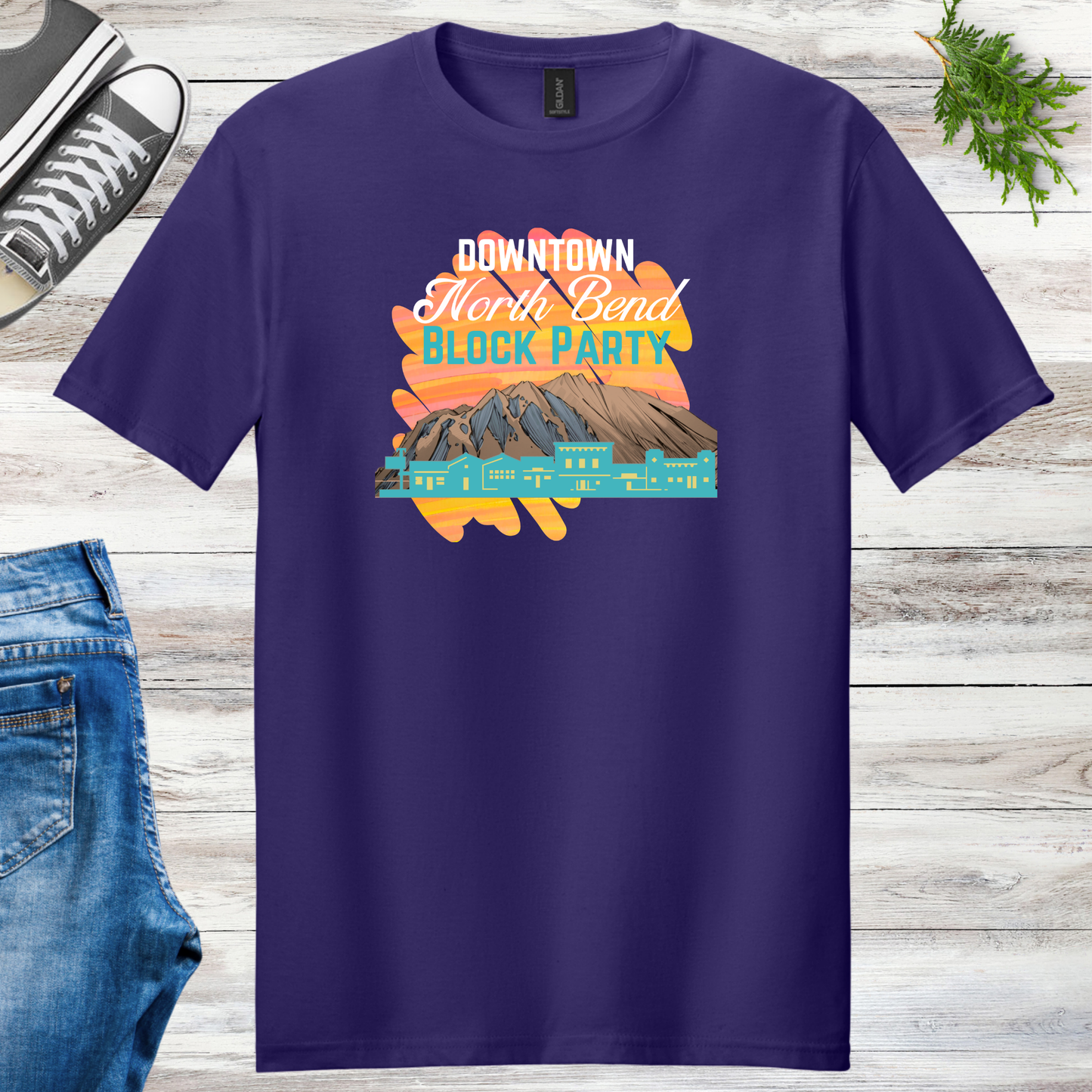 Downtown North Bend Block Party Unisex Tee