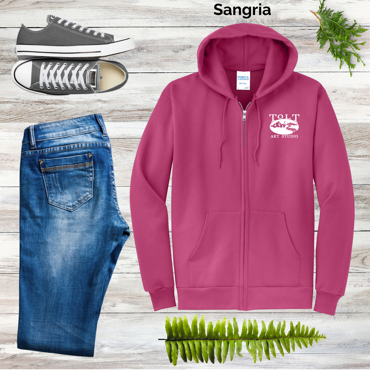 Tolt Art Studio Unisex Full Zip Hoodies