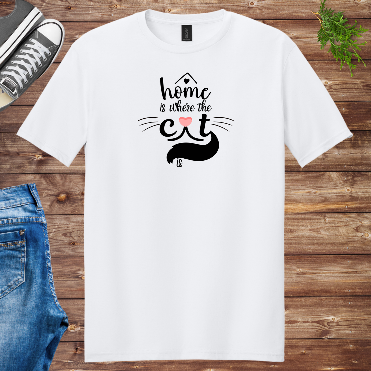 Home Is Where The Cat Is Unisex Tee