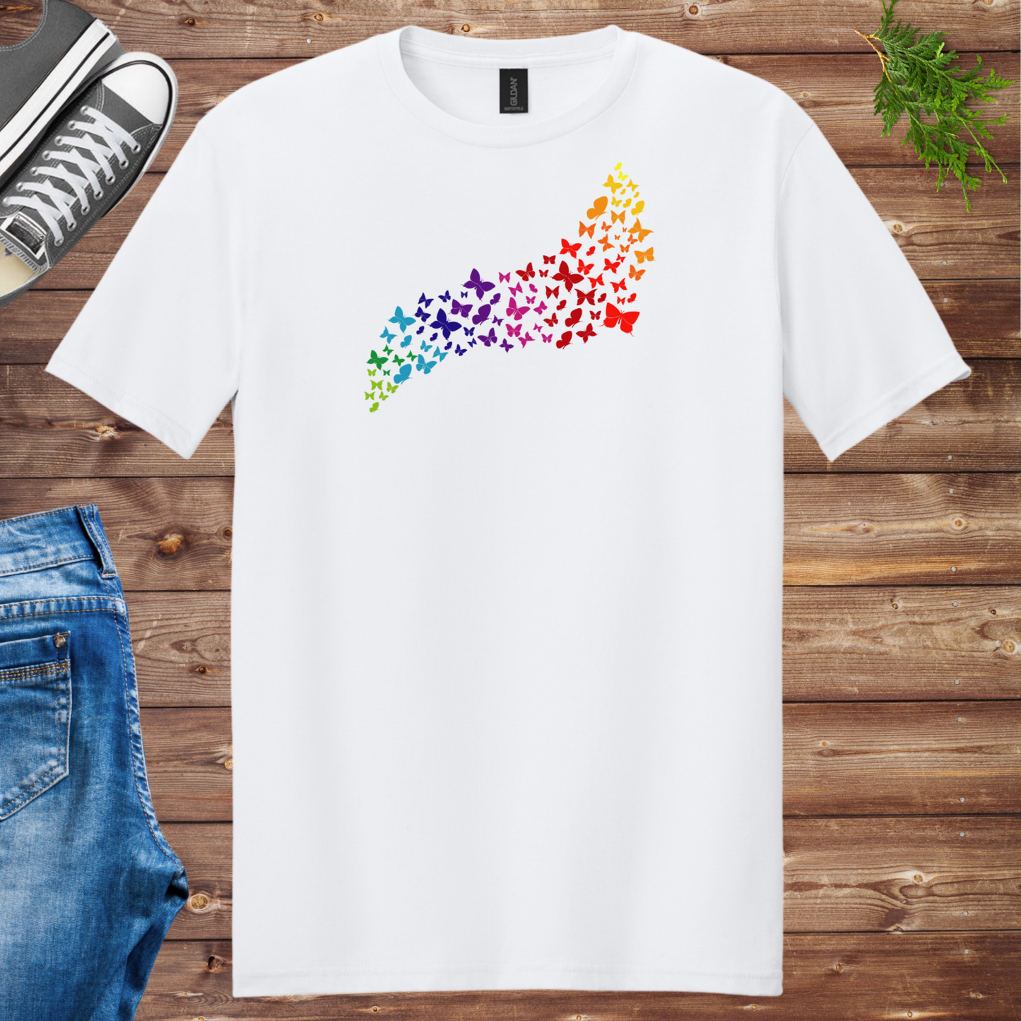 Butterfly Rainbow Unisex Tee