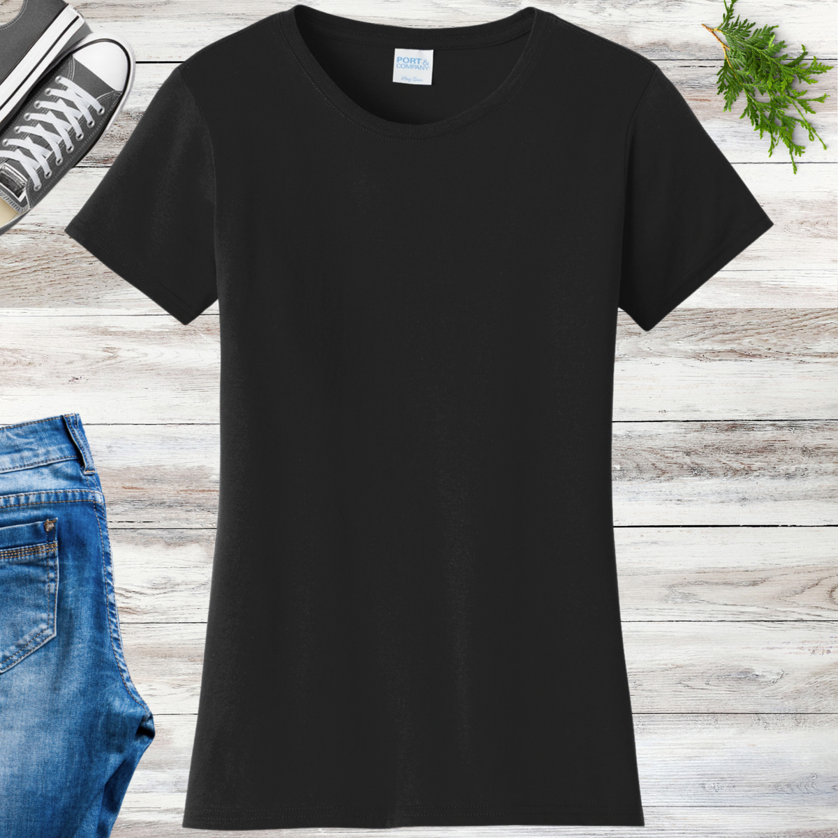 Women's Crewneck Fleeteng Cow Tee