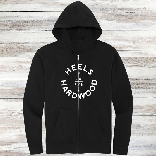 Heels To The Hardwood Full Zip Hoodie