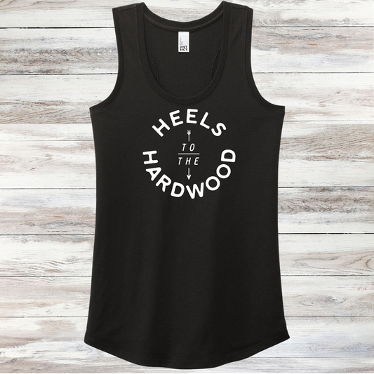 Heels To The Hardwood Women's Racerback Tank