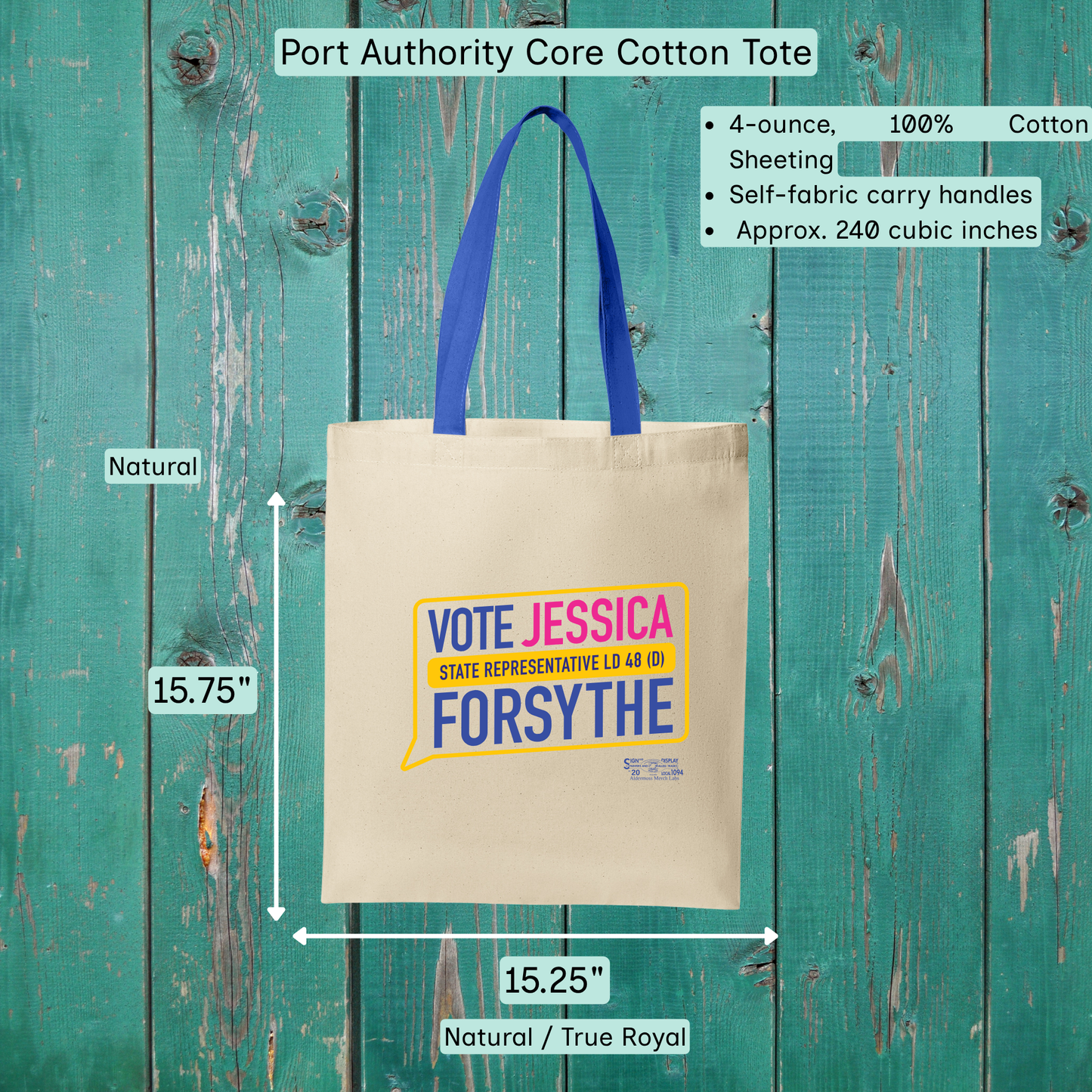 Vote Jessica Forsythe Tote