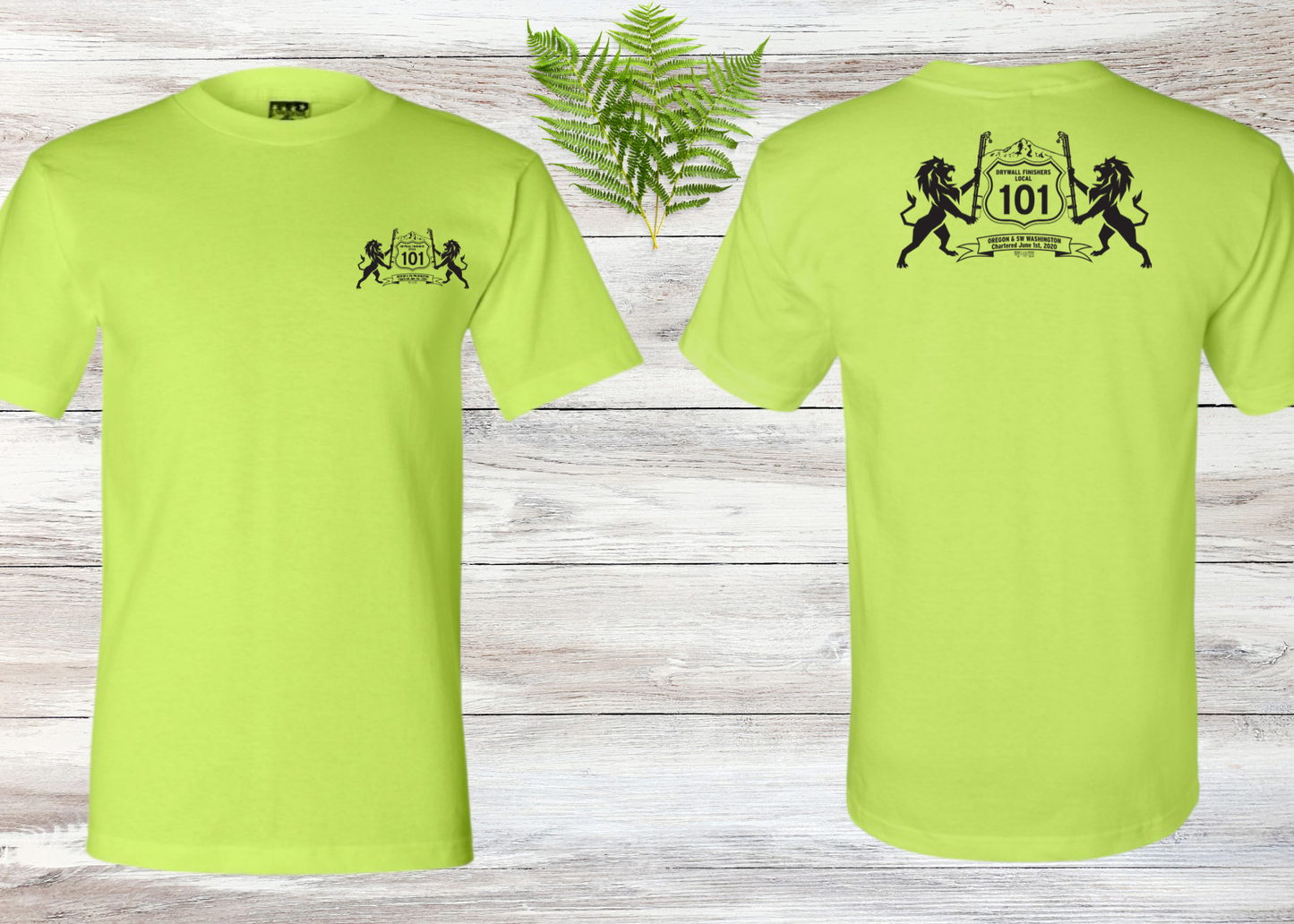 Drywall Finishers Local Union #101 Bayside 2905 Union Made T-shirt