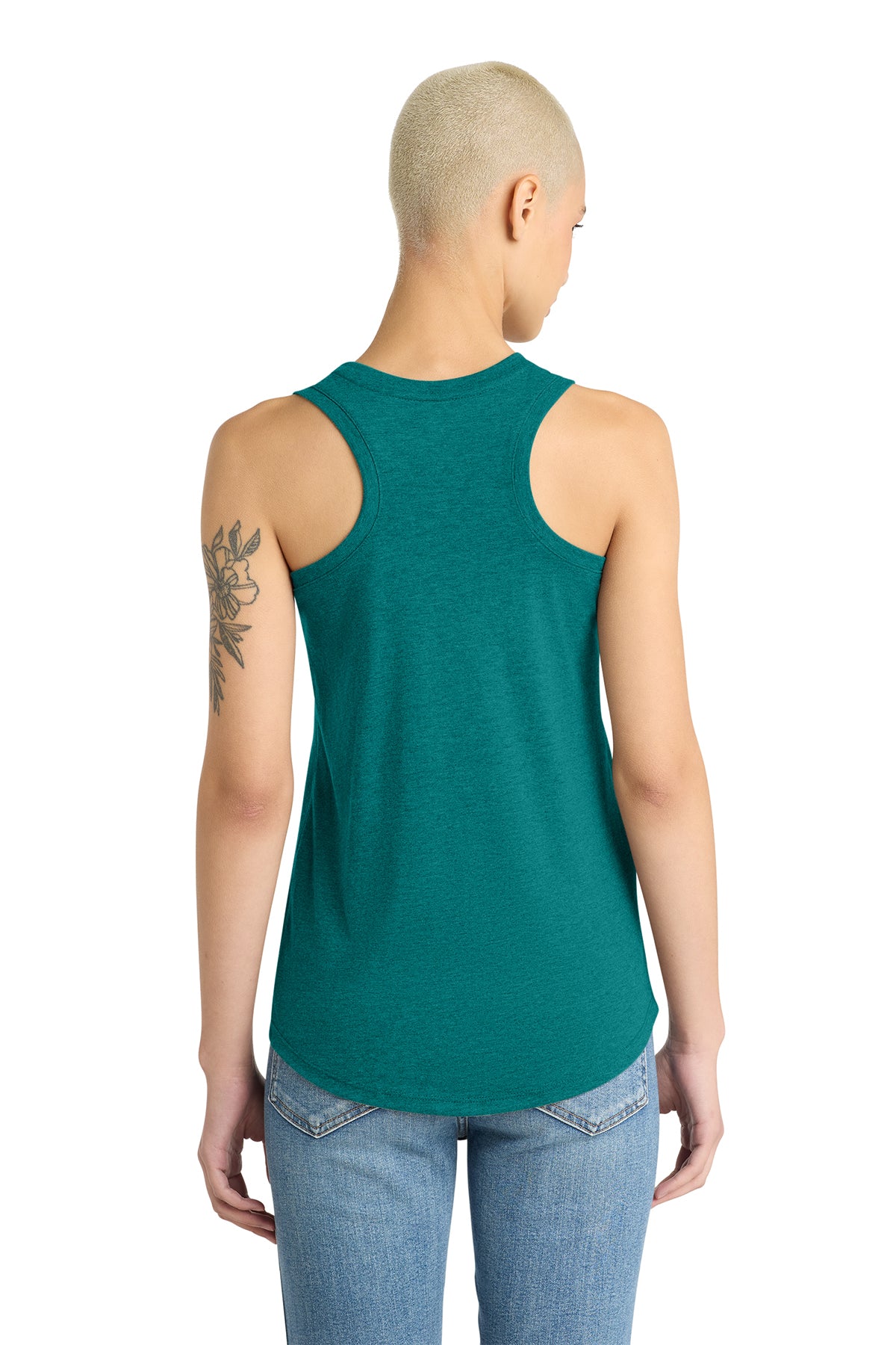Encompass Women's Racerback Tank White Print