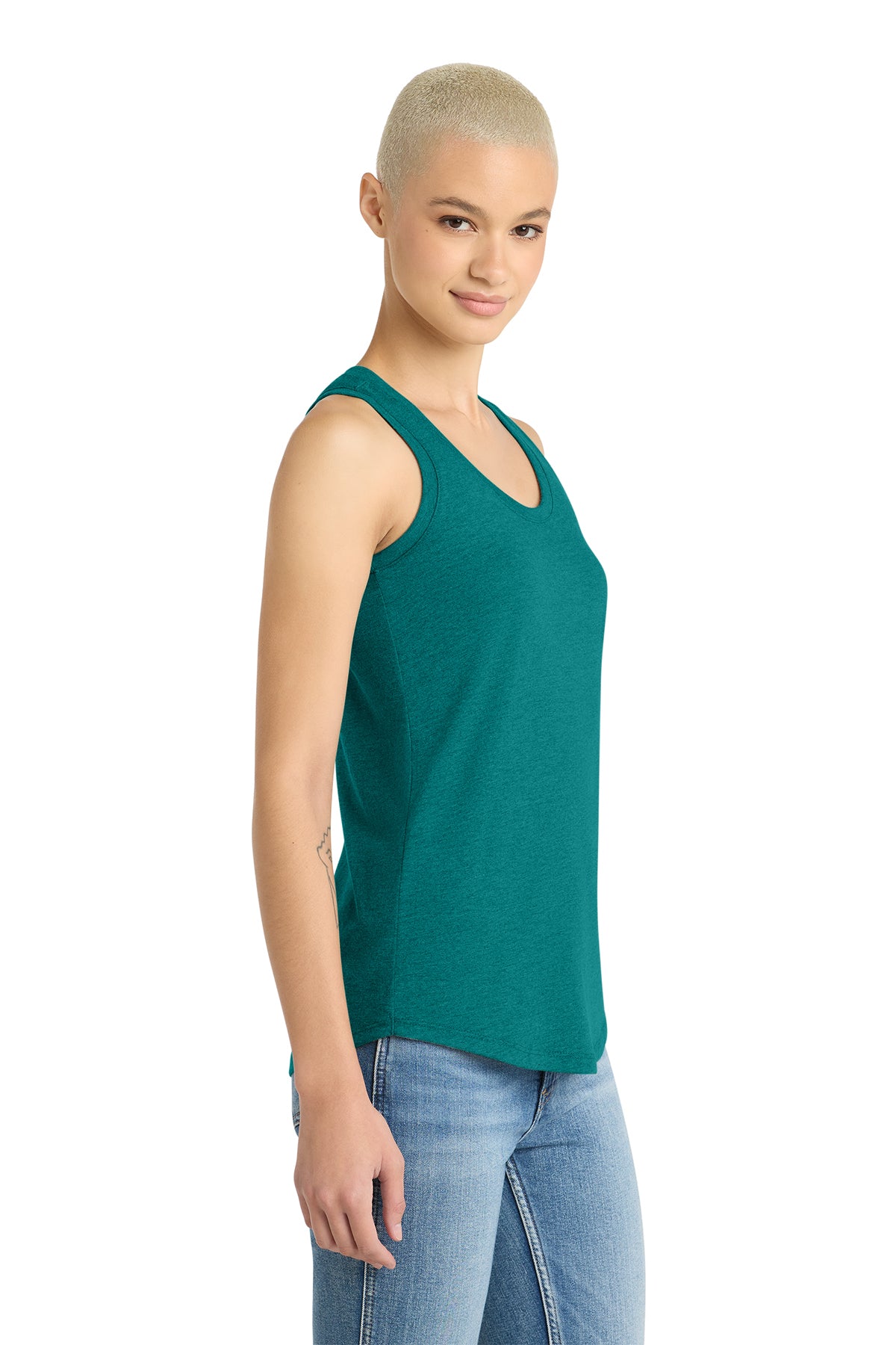 Encompass Women's Racerback Tank White Print