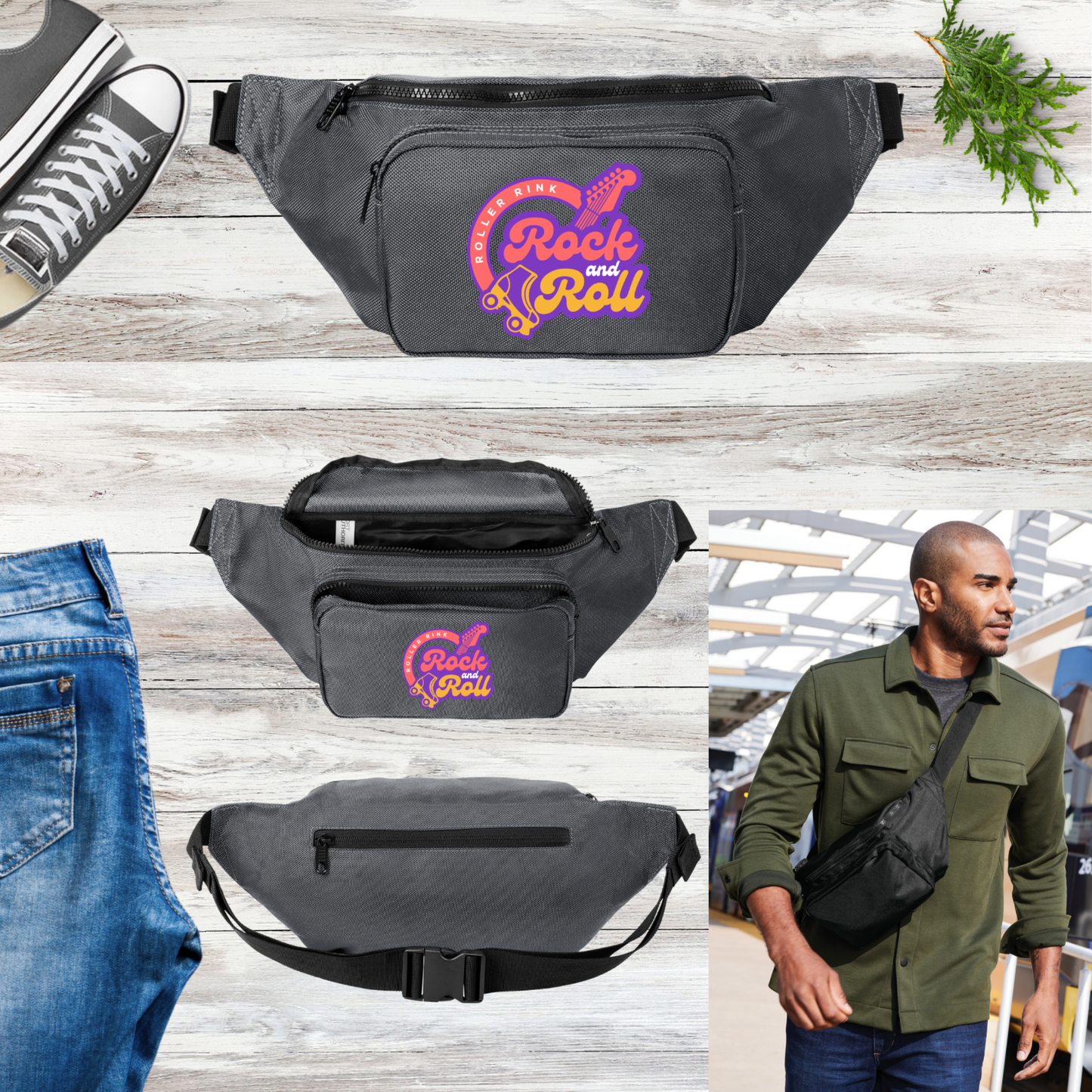 Rock & Roll Rink Belt Bags