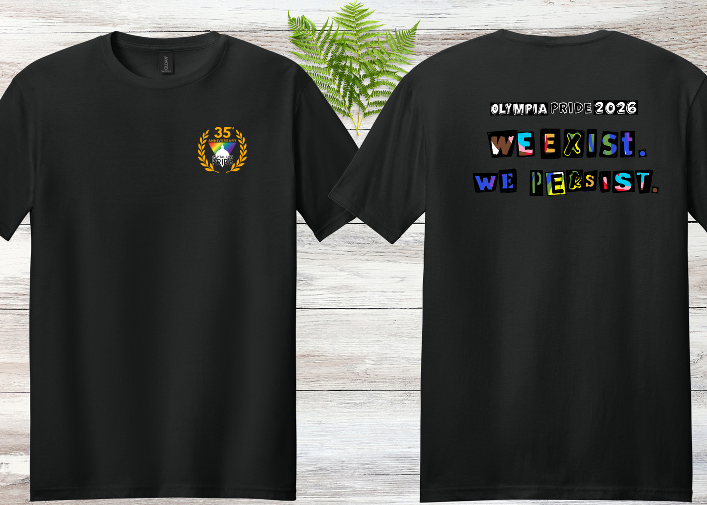 Olympia Pride 2026 We Exist We Persist Unisex Tee