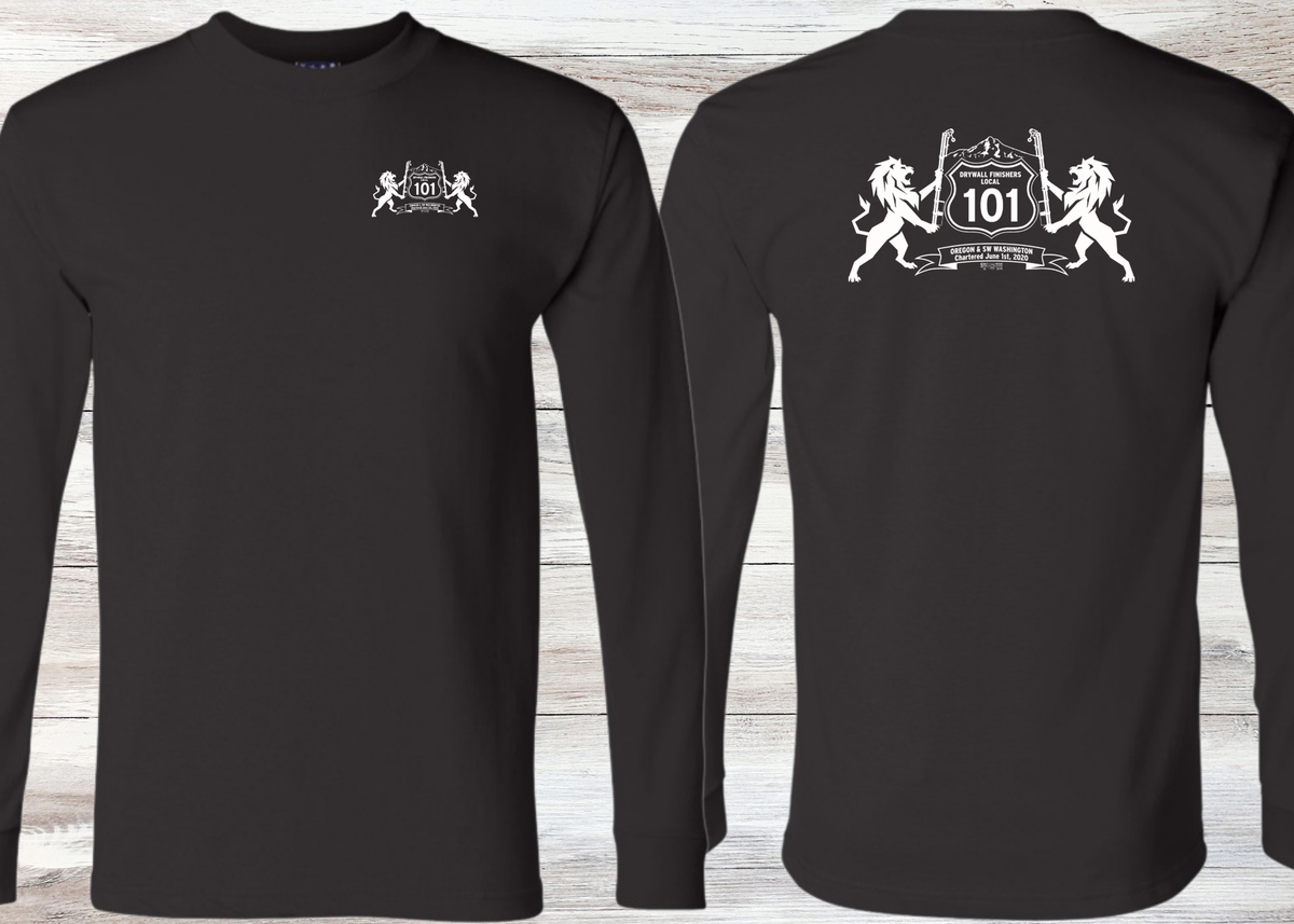 Drywall Finishers Local Union #101 Bayside Unisex Union-Made Long Sleeve T-Shirt - 2955