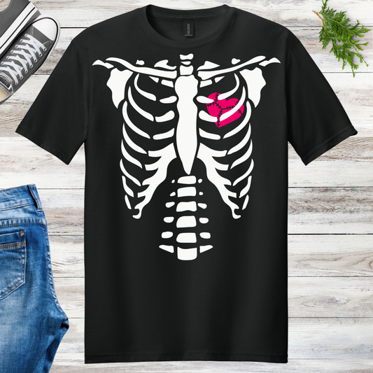 Glow Heart Ribs Unisex Tee
