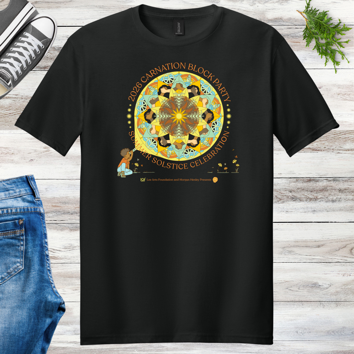 Carnation Solstice Block Party Unisex Tee