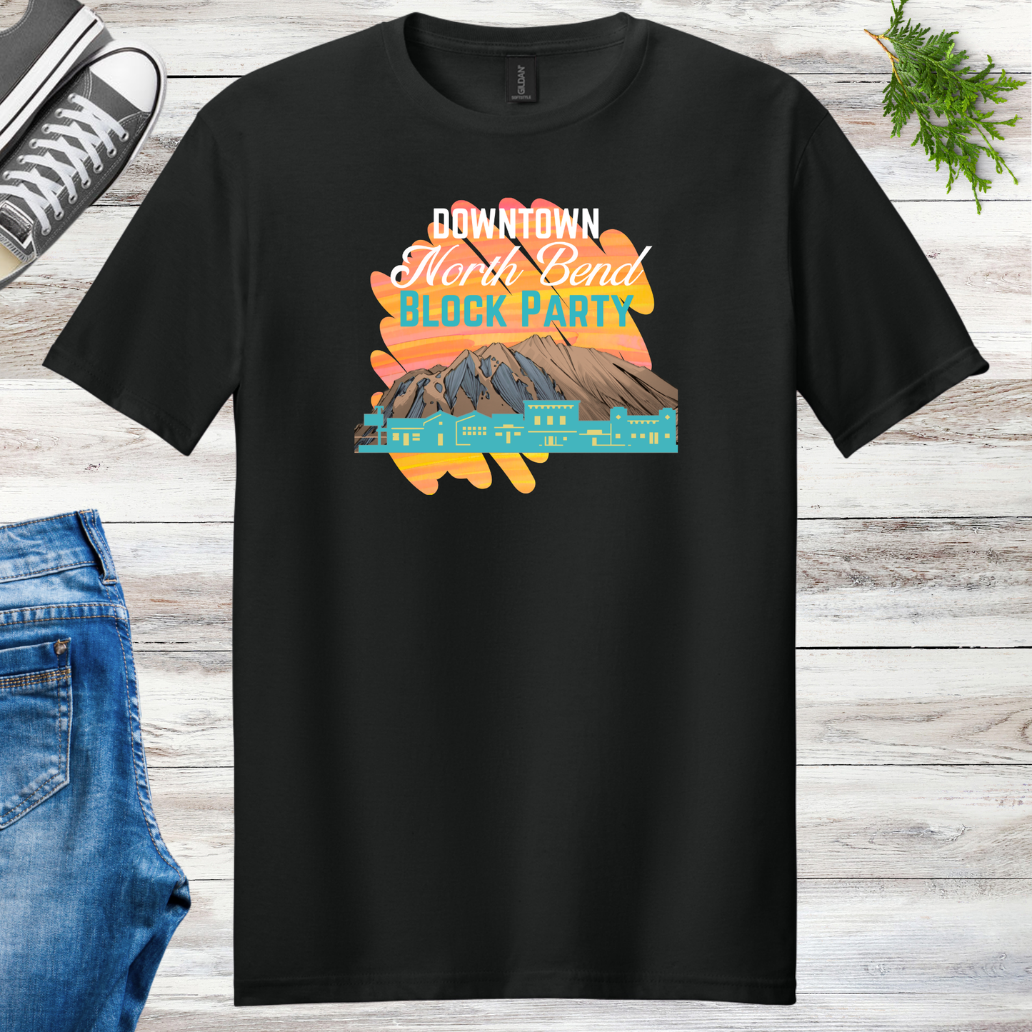 Downtown North Bend Block Party Unisex Tee