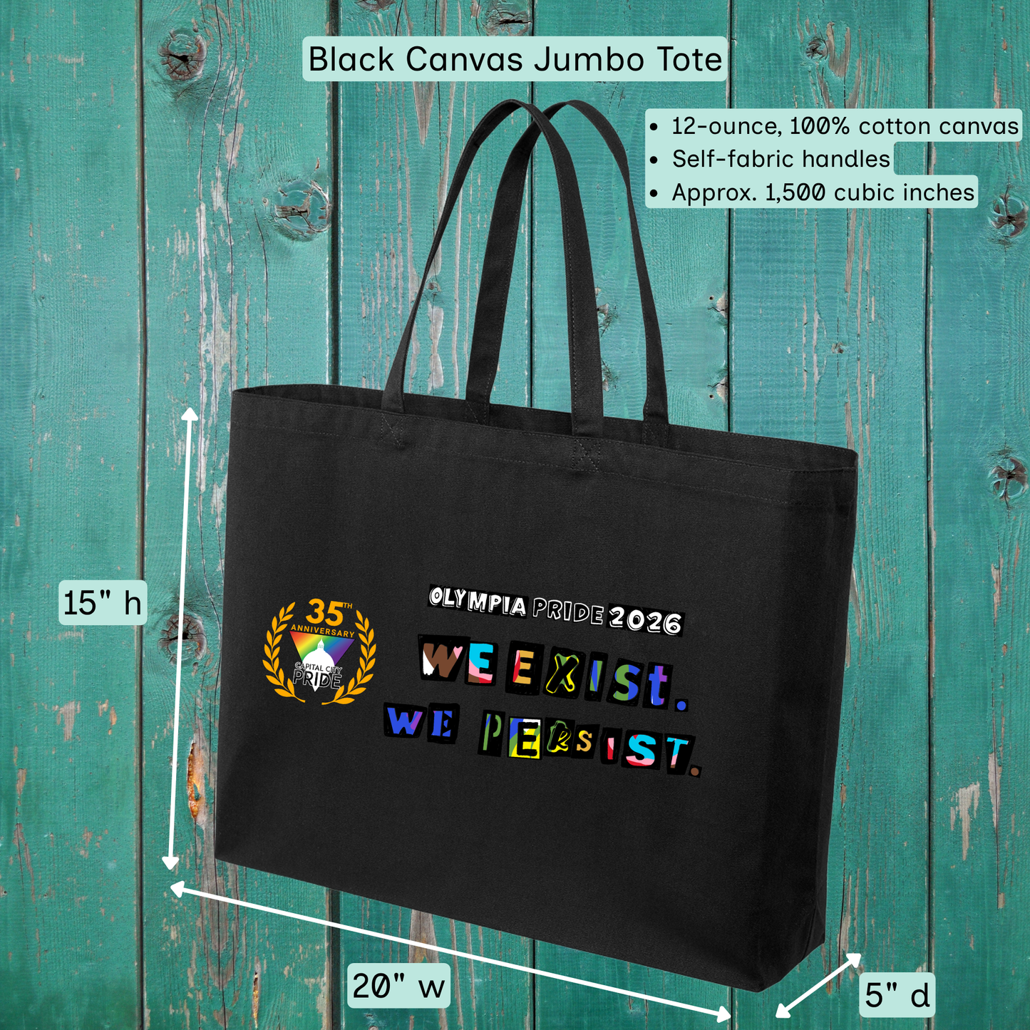 We Exist We Persist Tote Capital City Pride