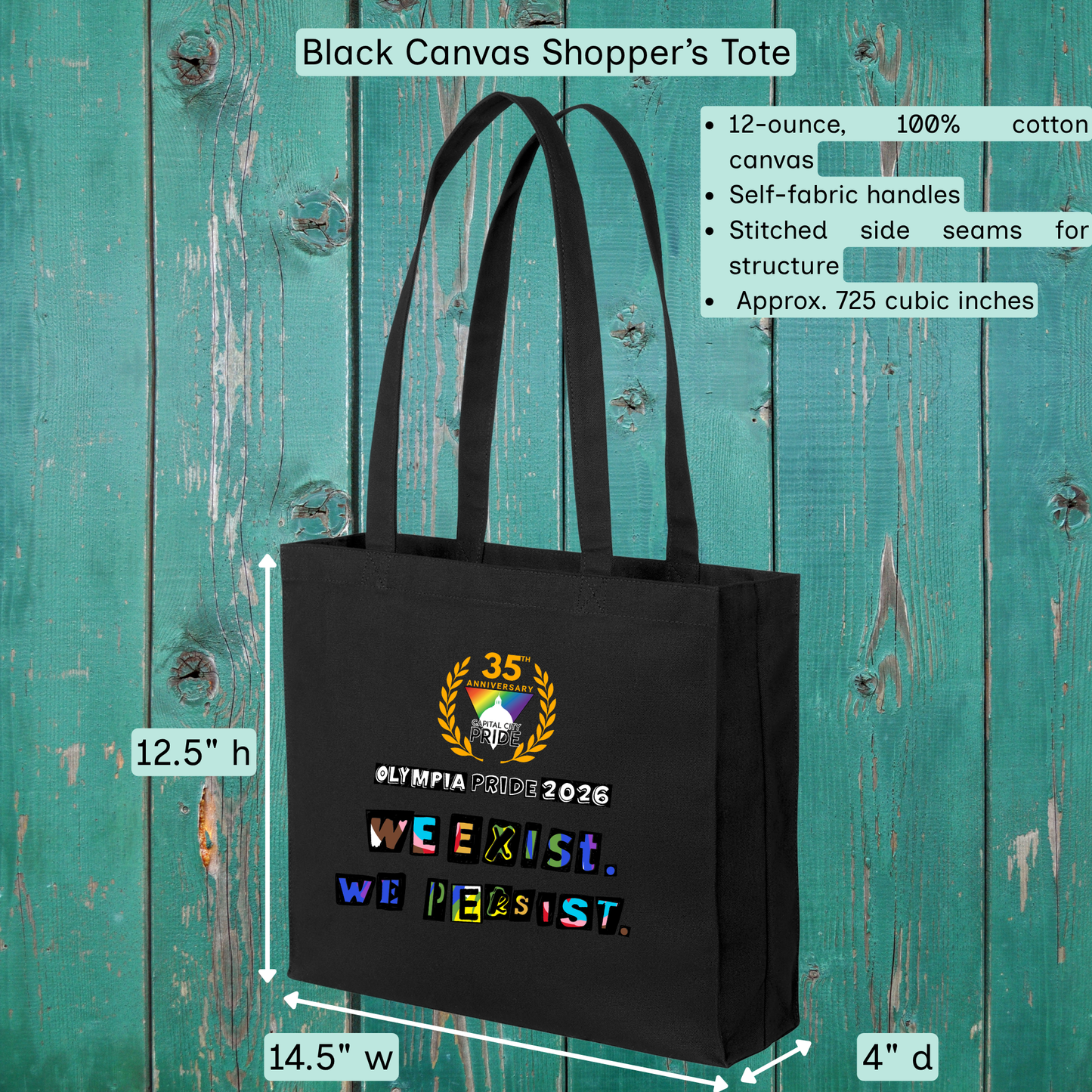 We Exist We Persist Tote Capital City Pride