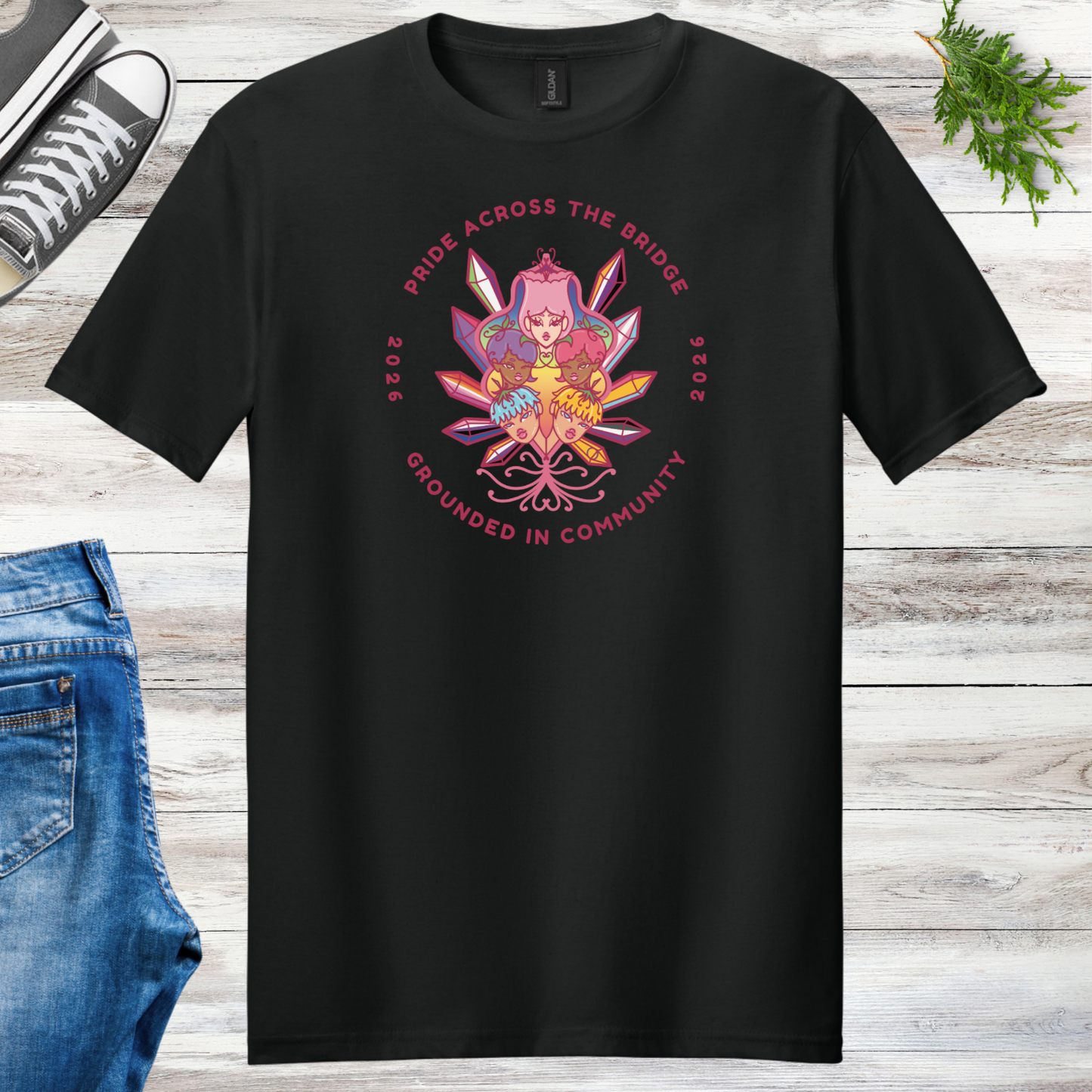 Pride Across the Bridge 2026 Unisex Event Tee