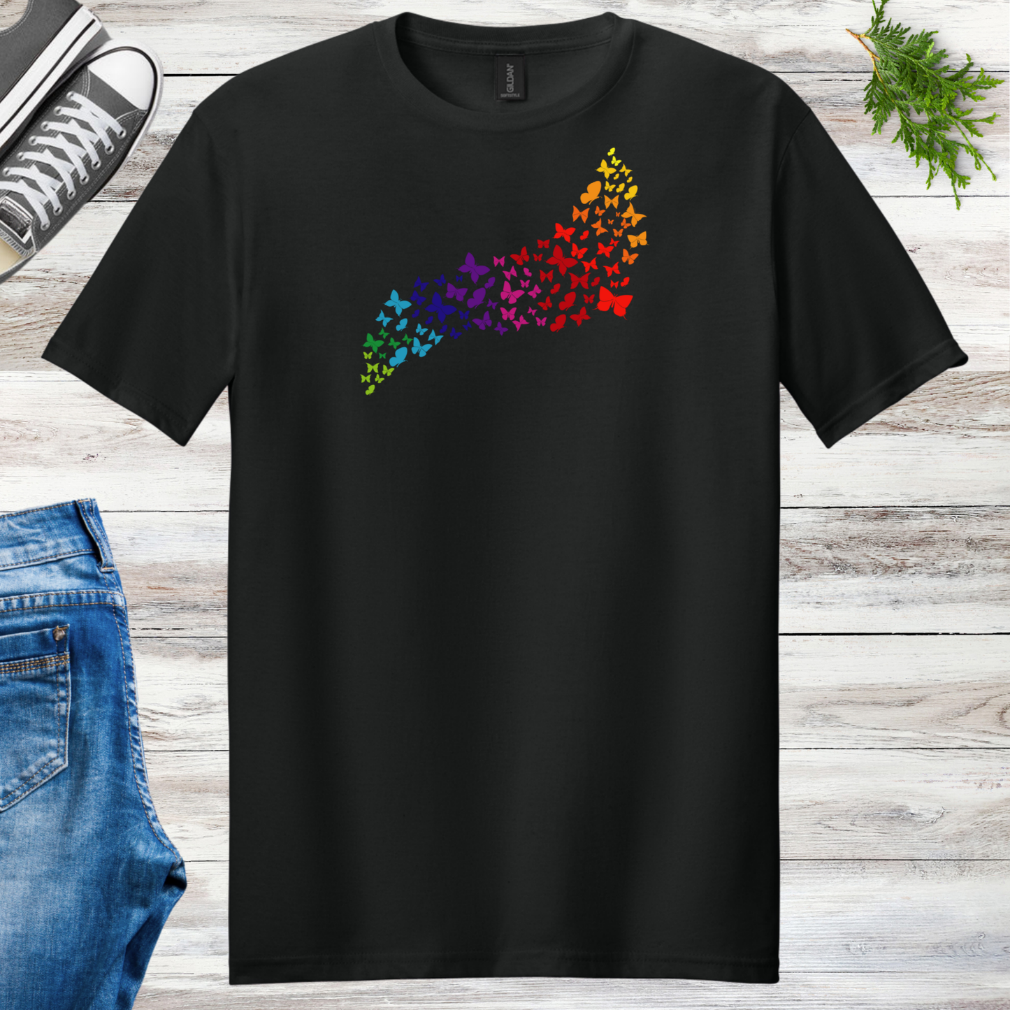 Butterfly Rainbow Unisex Tee