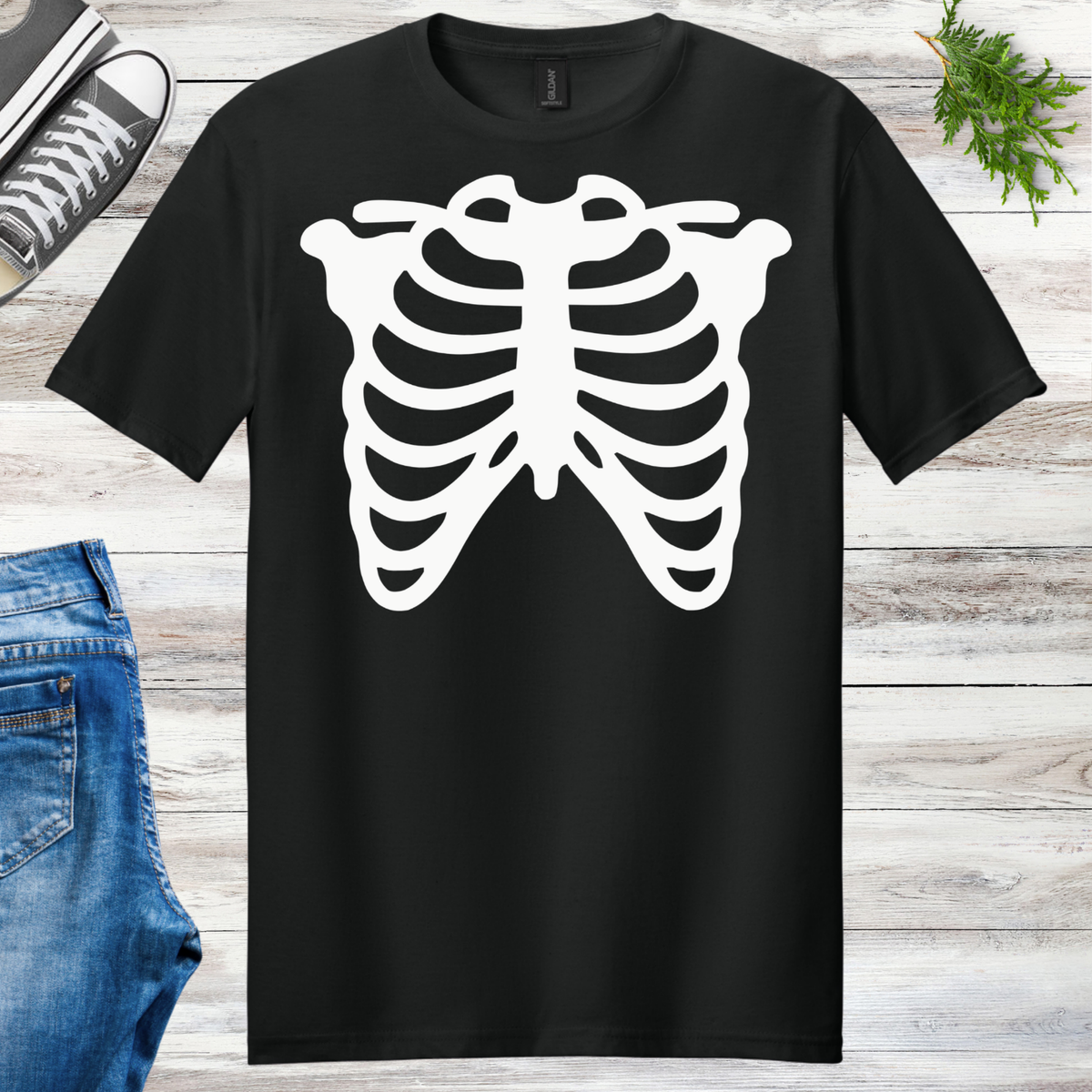 Glow Skeleton Ribs Unisex Tee