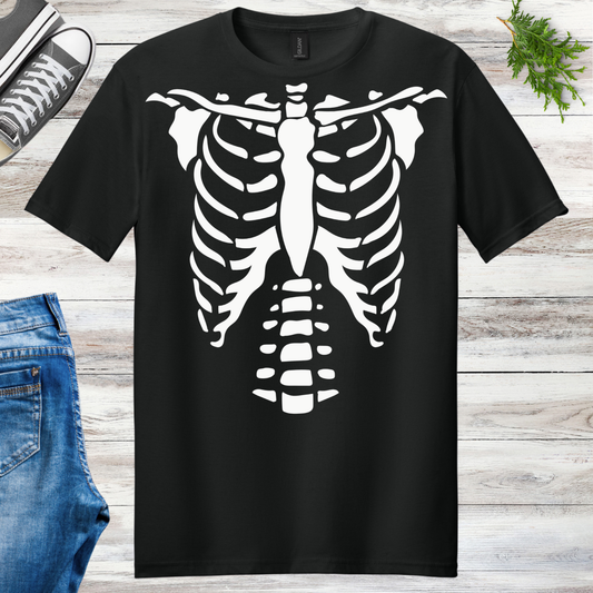 Glow Skeleton Torso Unisex Tee