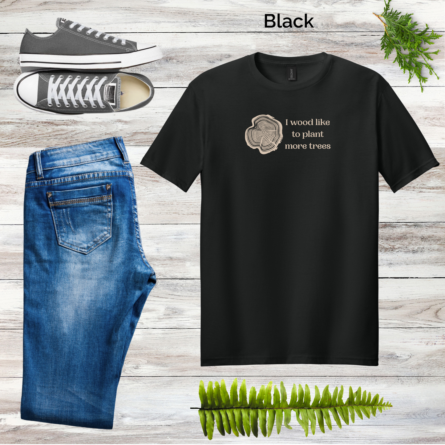 I WOOD Like to Plant More Trees Unisex Tee