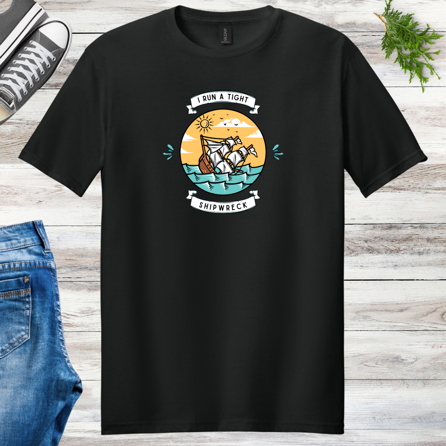 Run A Tight Shipwreck Unisex Tee