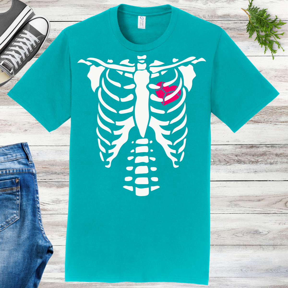 Glow Heart Ribs Unisex Tee