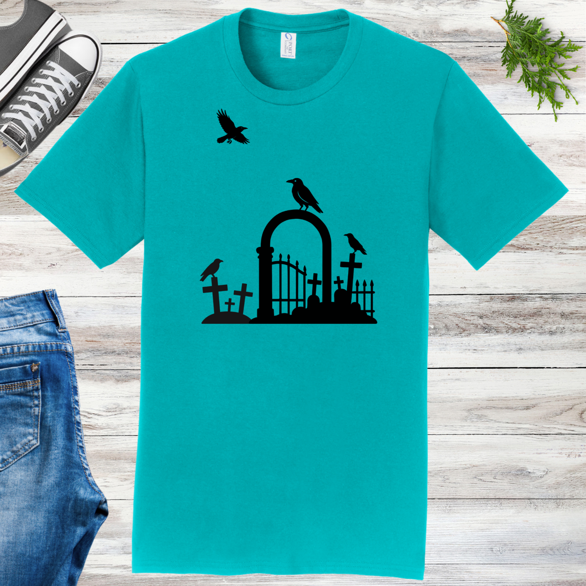 Cemetery Crows Unisex Tee