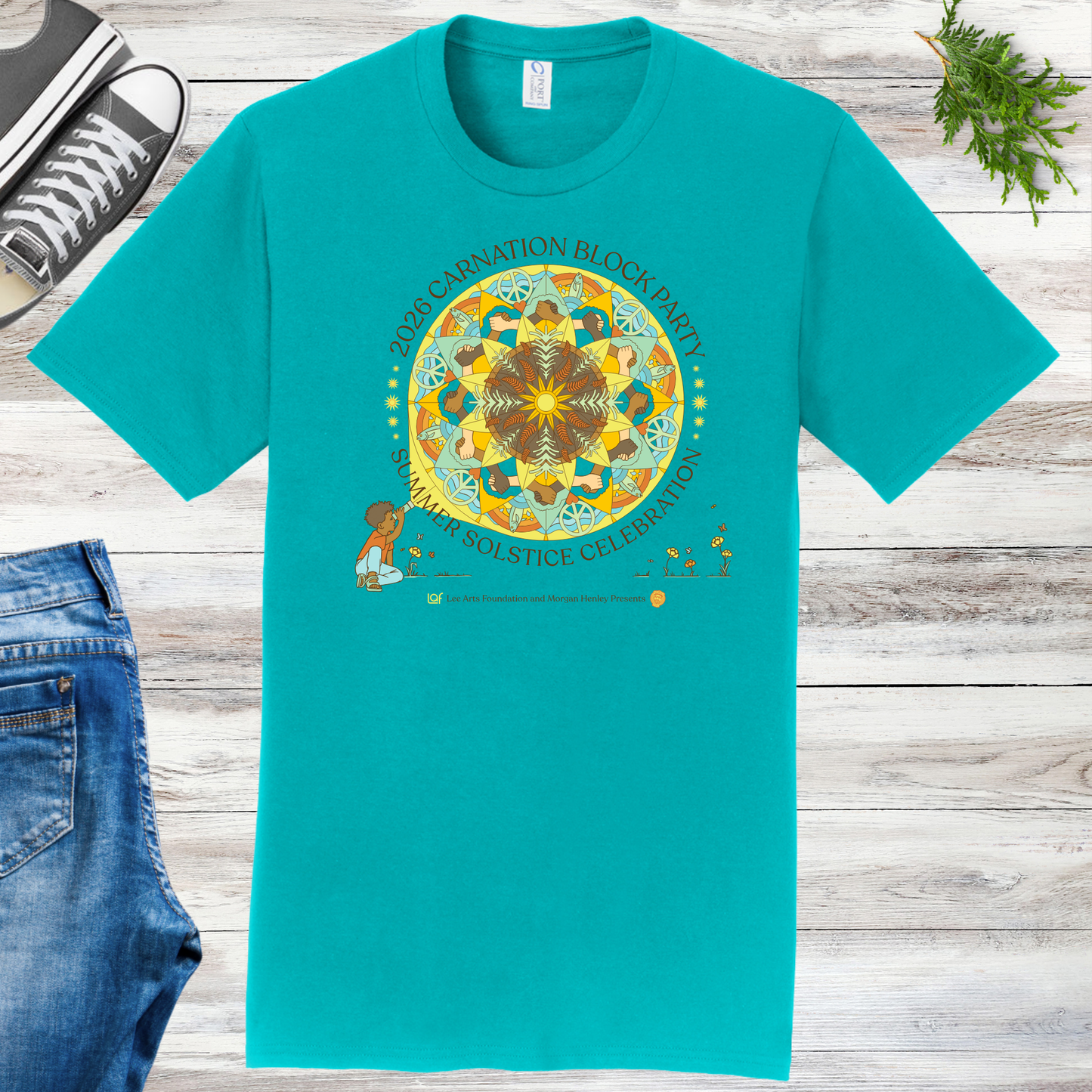 Carnation Solstice Block Party Unisex Tee