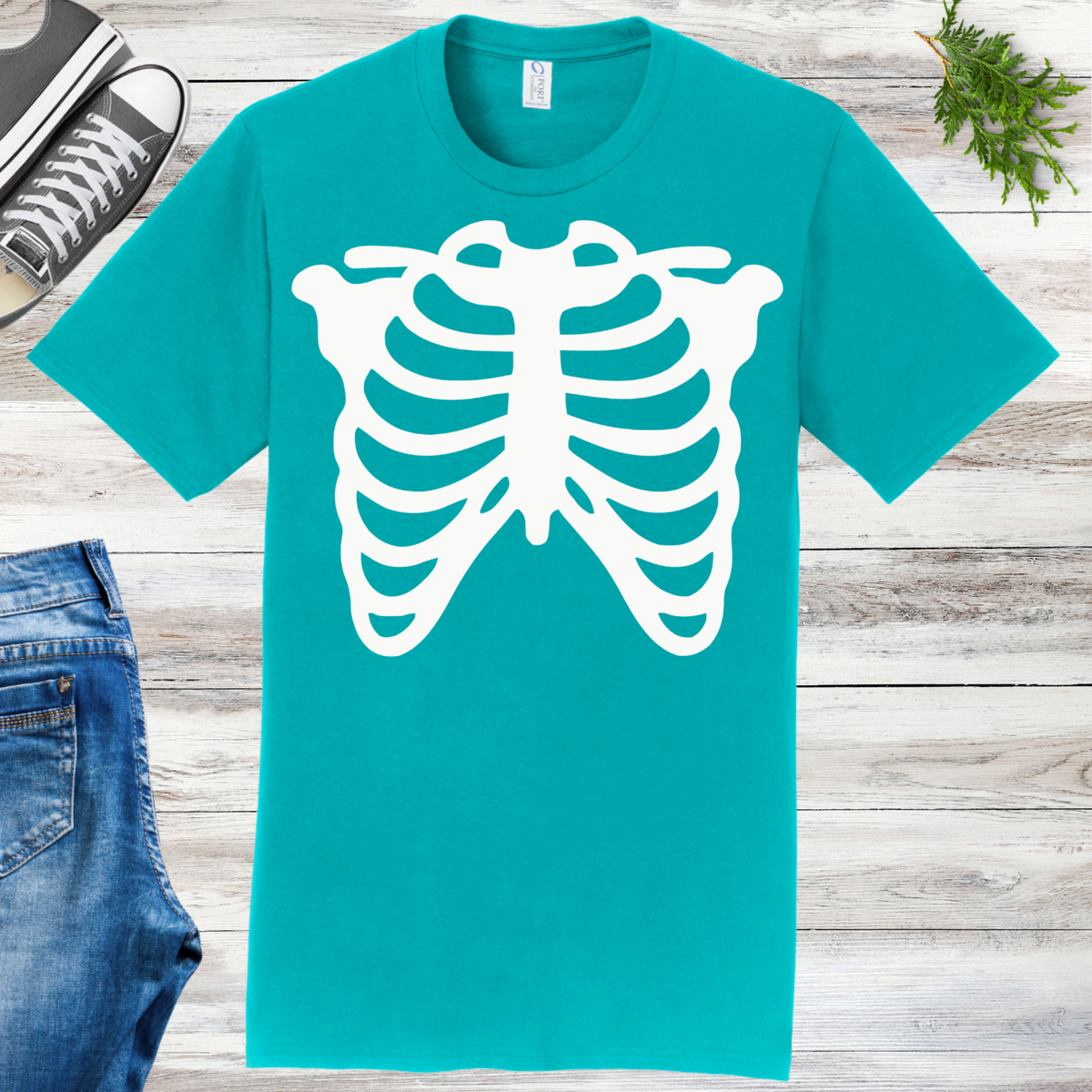 Glow Skeleton Ribs Unisex Tee
