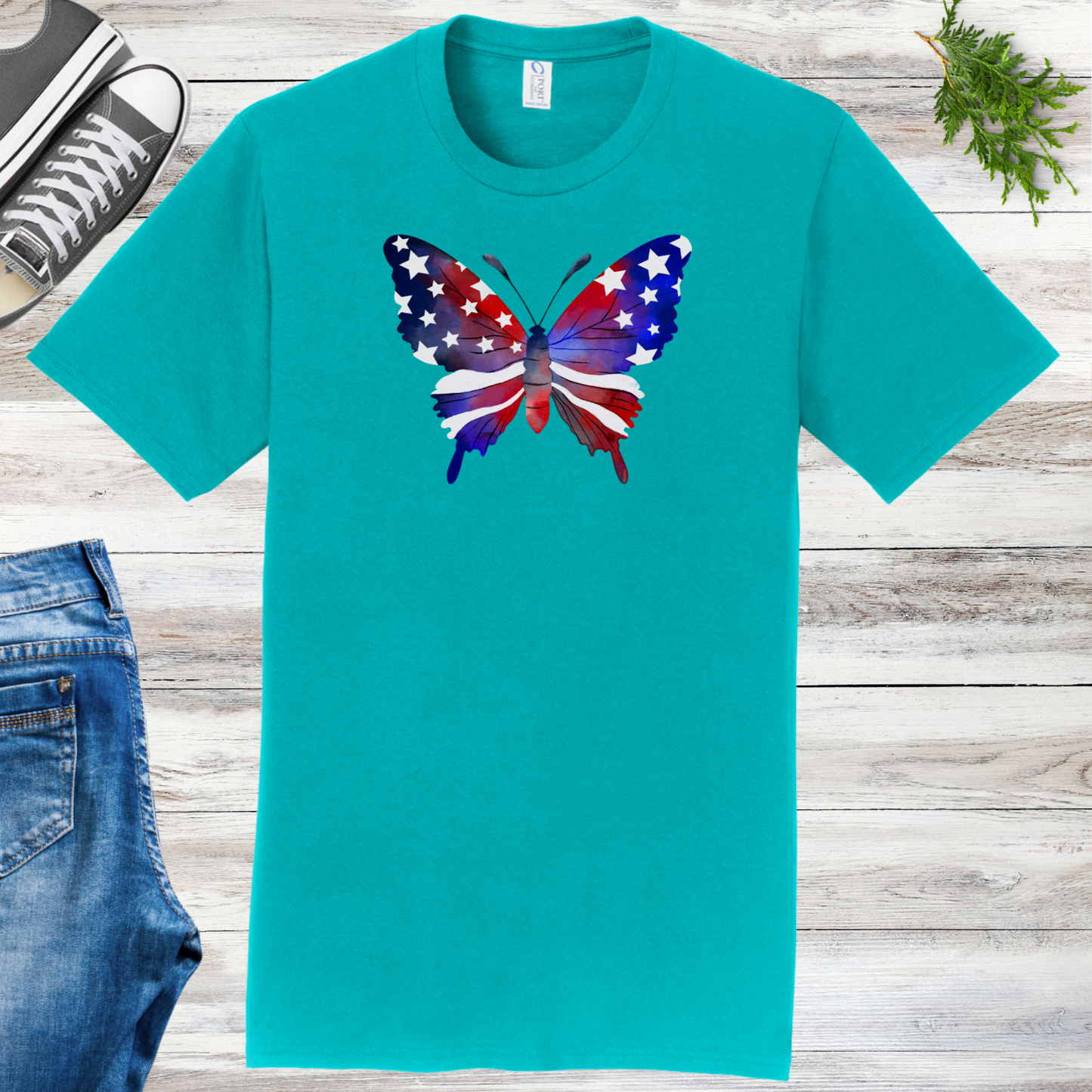 4th Of July Butterfly Unisex Tee