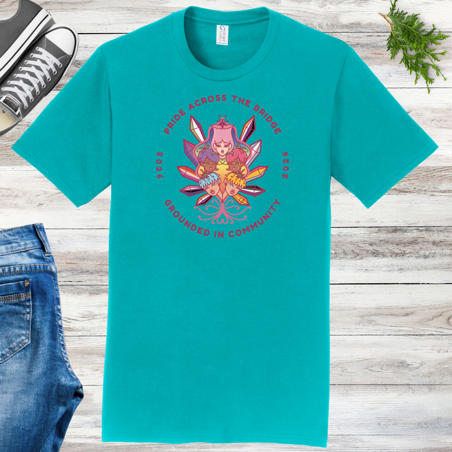 Pride Across the Bridge 2026 Unisex Event Tee