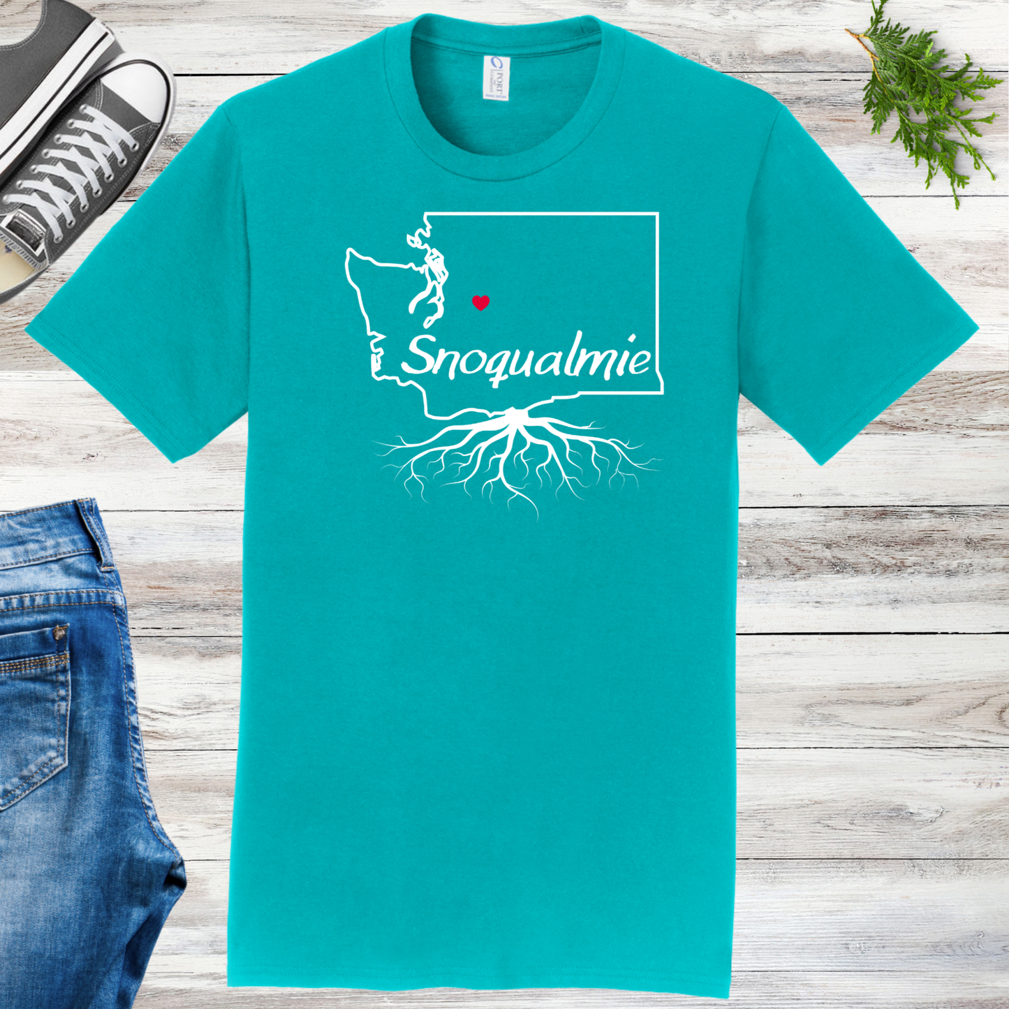 Snoqualmie Roots Unisex Tee Template