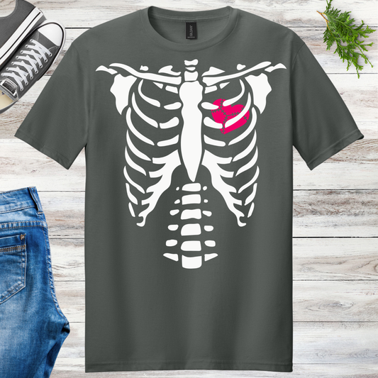 Glow Heart Ribs Unisex Tee