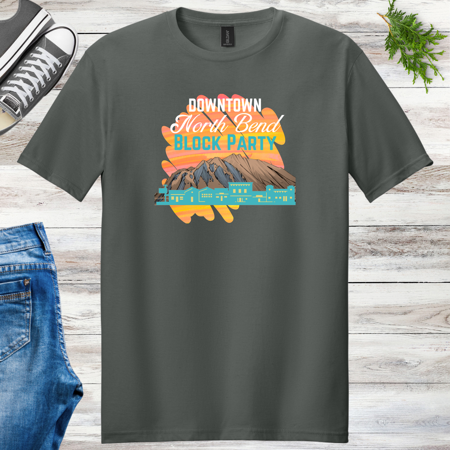 Downtown North Bend Block Party Unisex Tee