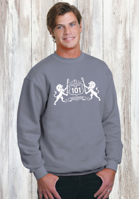 Drywall Finishers Local Union #101 Bayside Unisex Union-Made Crewneck Sweatshirt - 2105