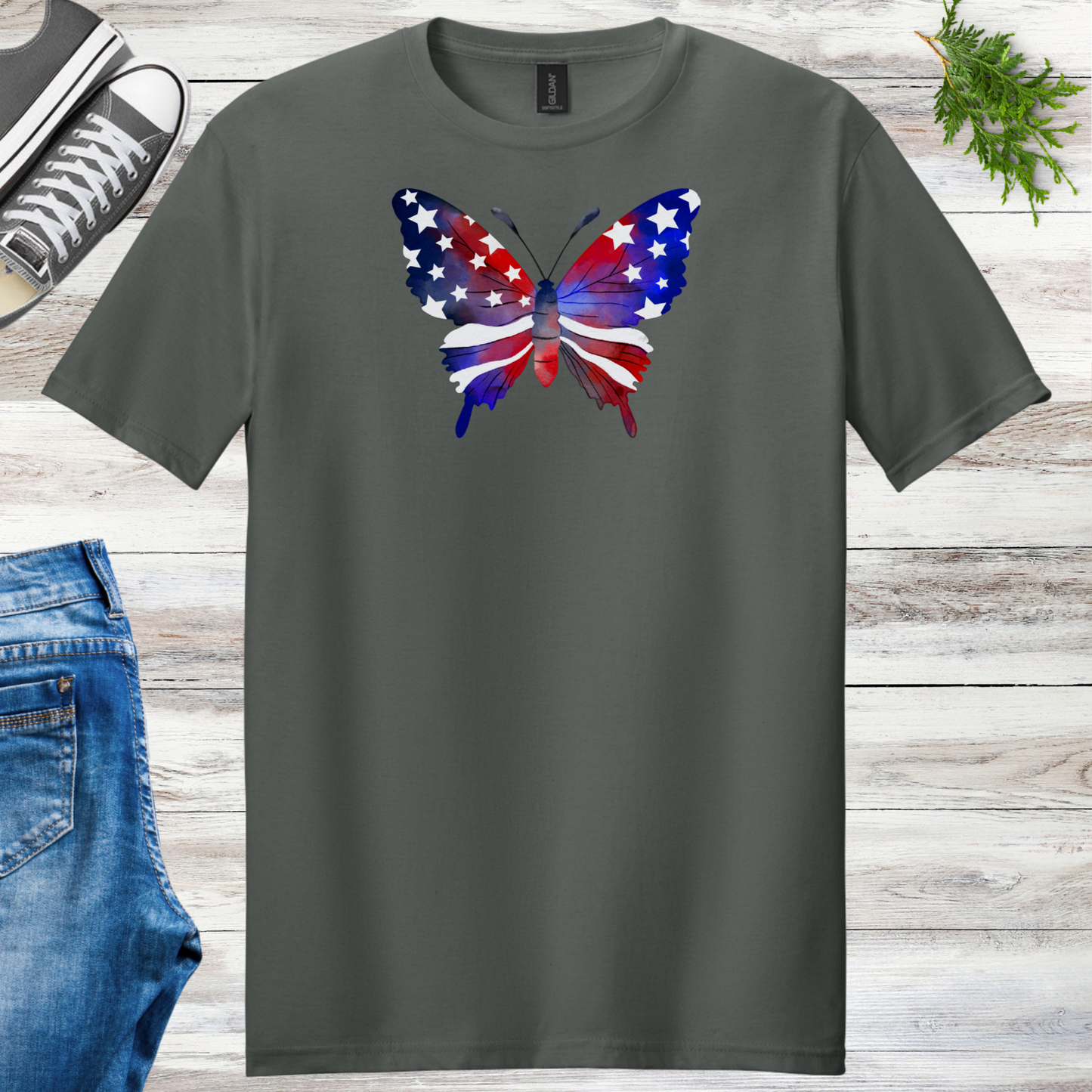 4th Of July Butterfly Unisex Tee