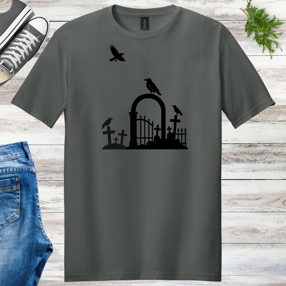 Cemetery Crows Unisex Tee