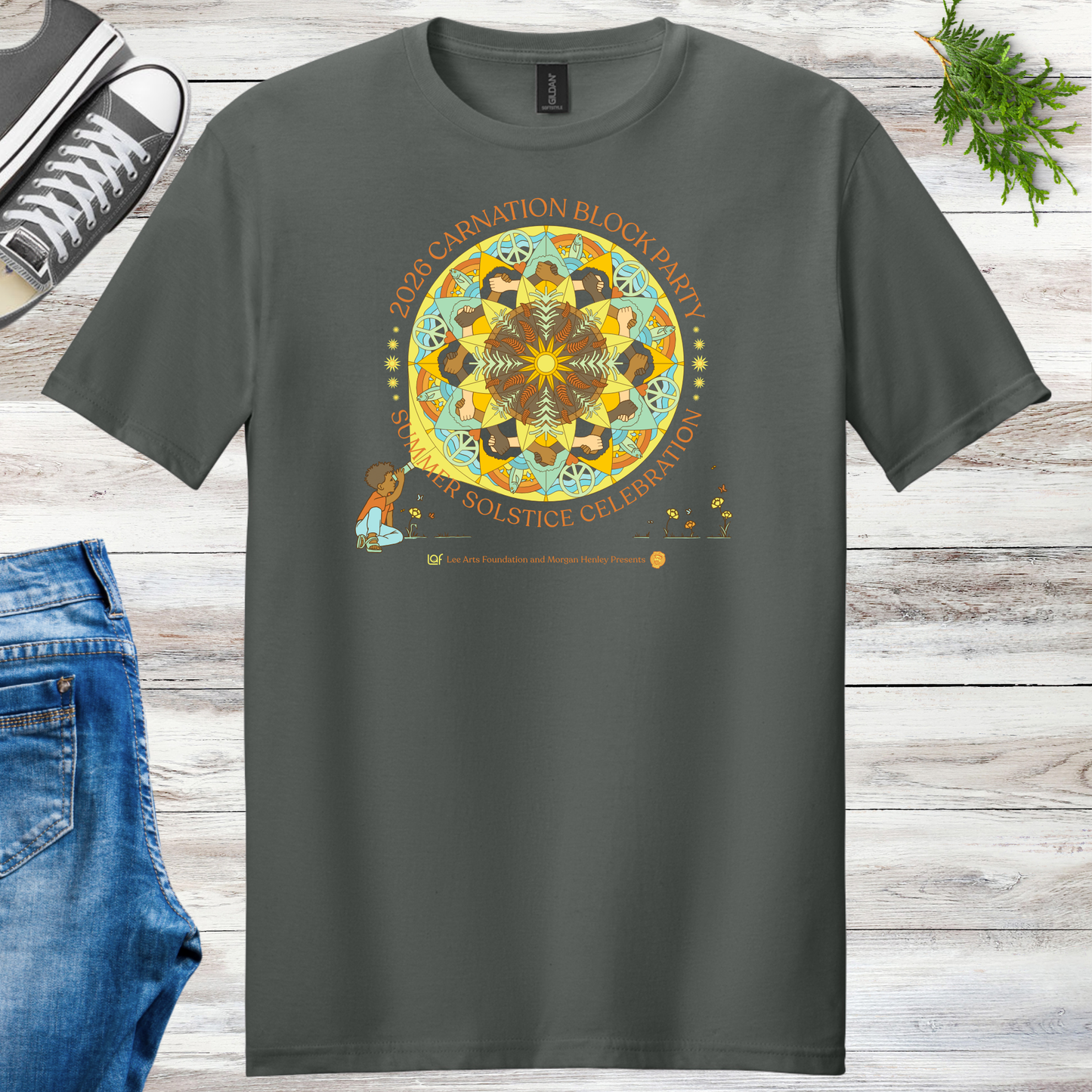 Carnation Solstice Block Party Unisex Tee
