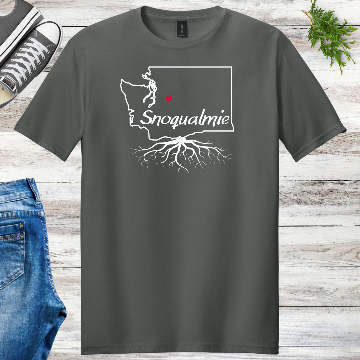 Snoqualmie Roots Unisex Tee Template