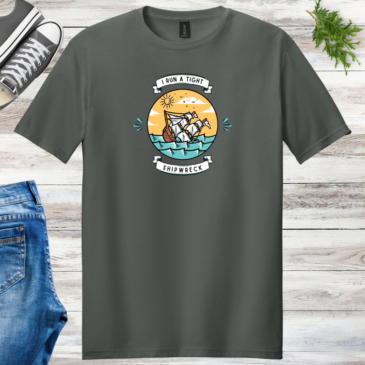 Run A Tight Shipwreck Unisex Tee