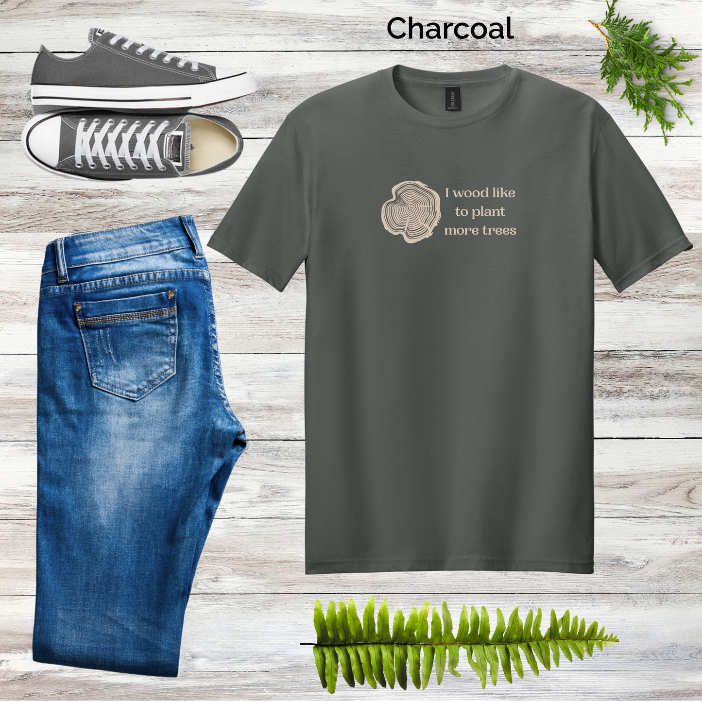 I WOOD Like to Plant More Trees Unisex Tee