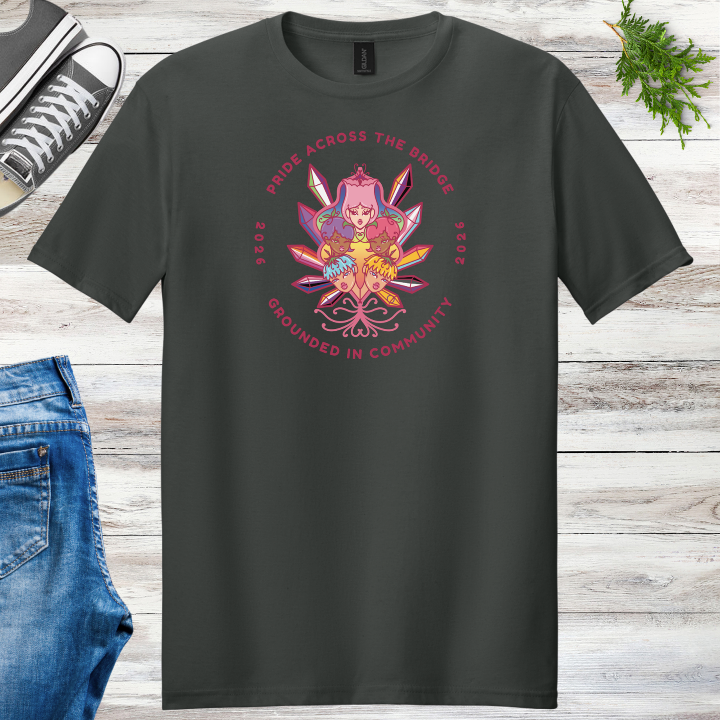 Pride Across the Bridge 2026 Unisex Event Tee