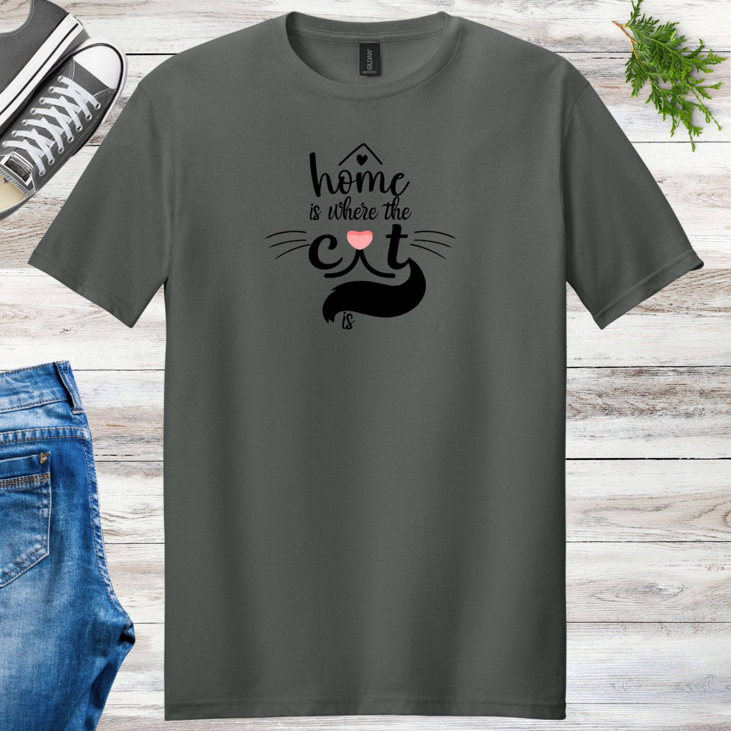 Home Is Where The Cat Is Unisex Tee