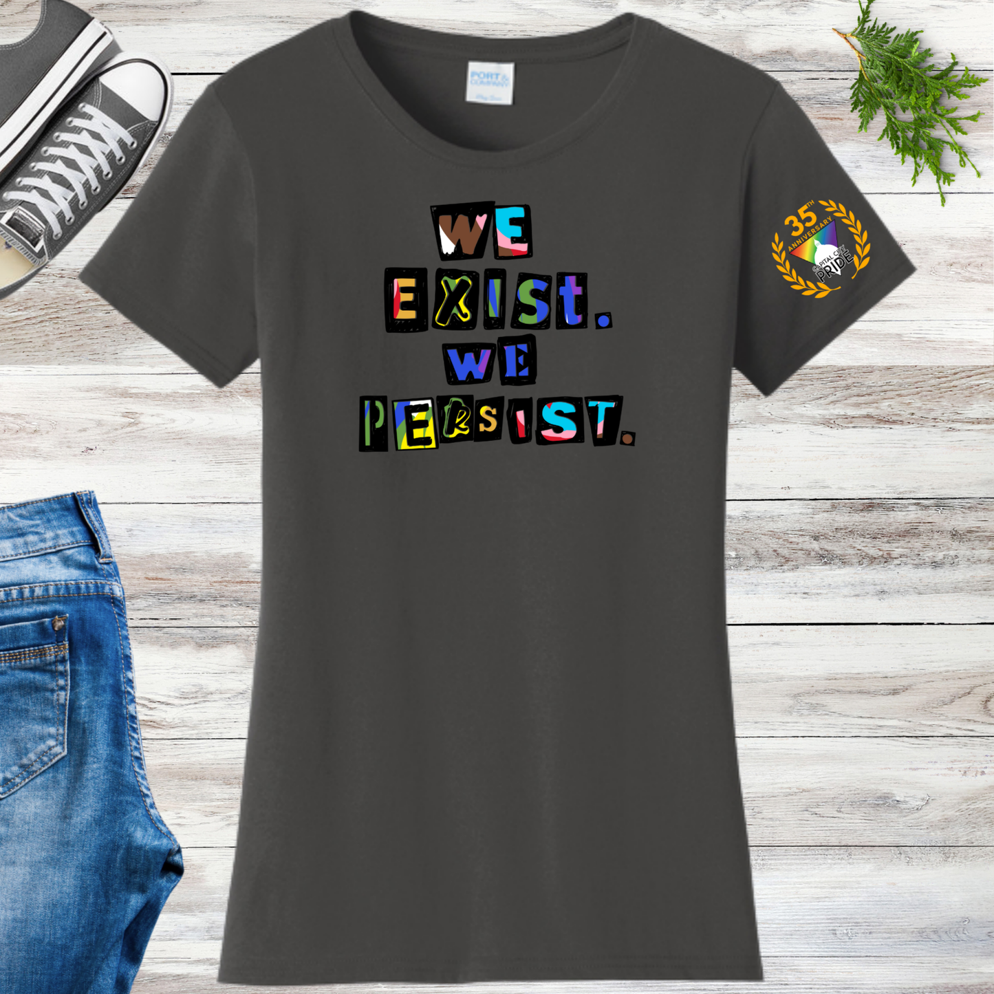 Olympia Pride 2026 We Exist We Persist Women's Tee