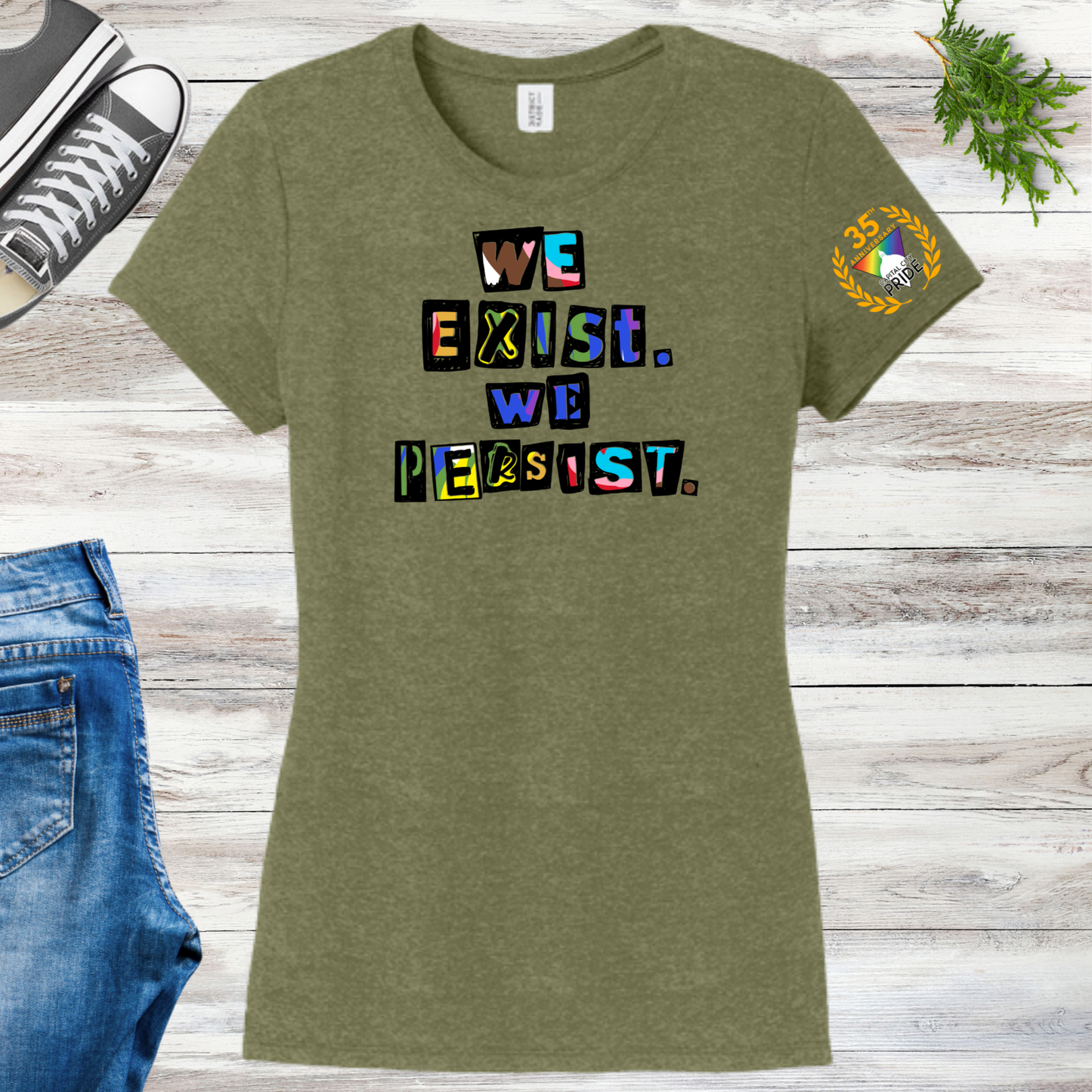 Olympia Pride 2026 We Exist We Persist Women's Tee