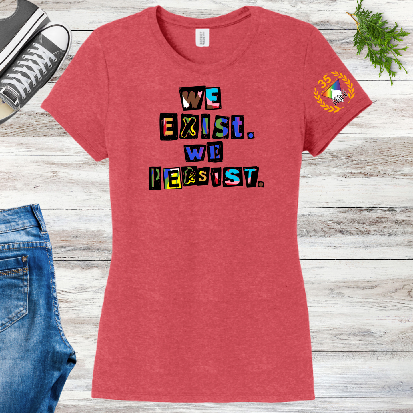 Olympia Pride 2026 We Exist We Persist Women's Tee