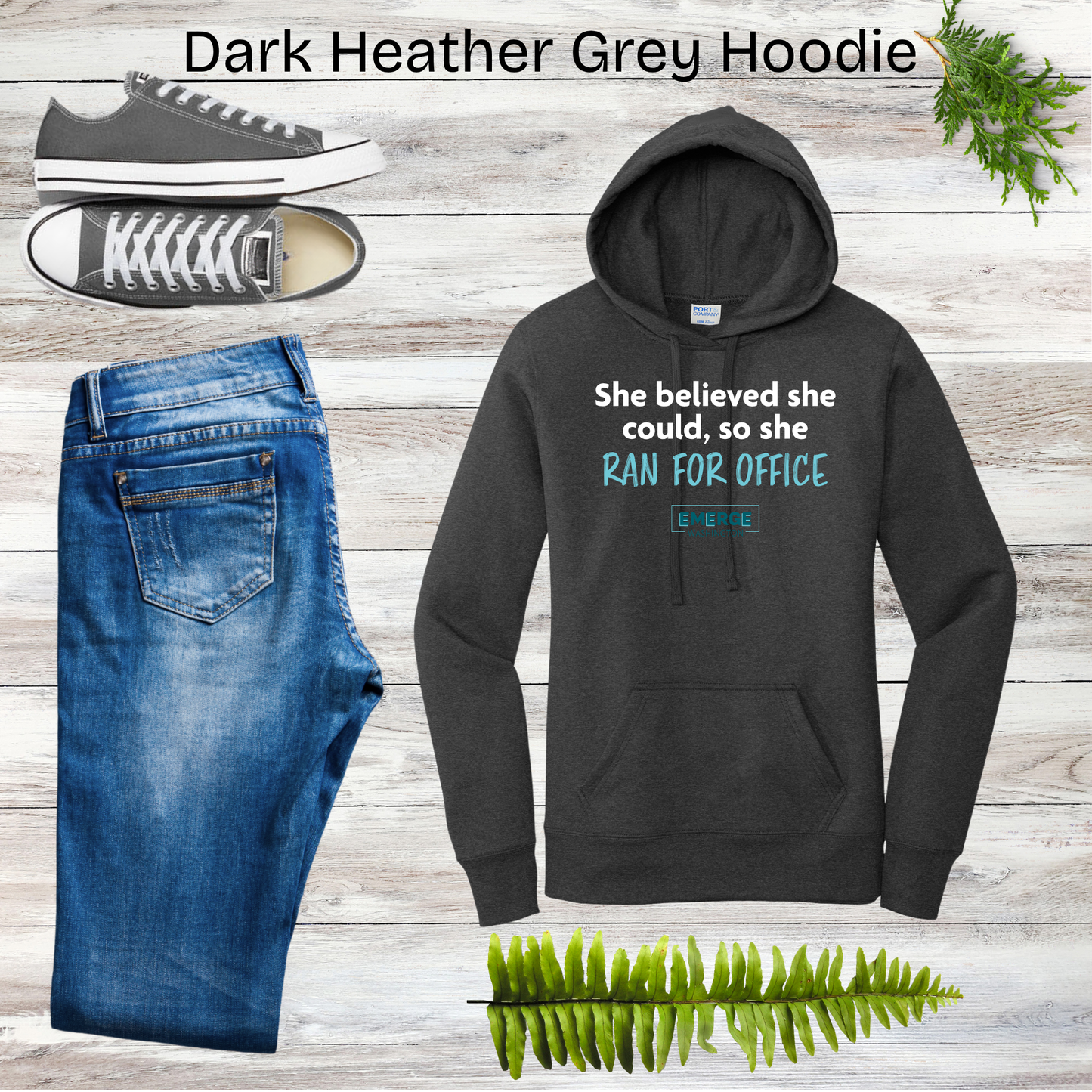 She Believed Women's Hoodie Emerge WA