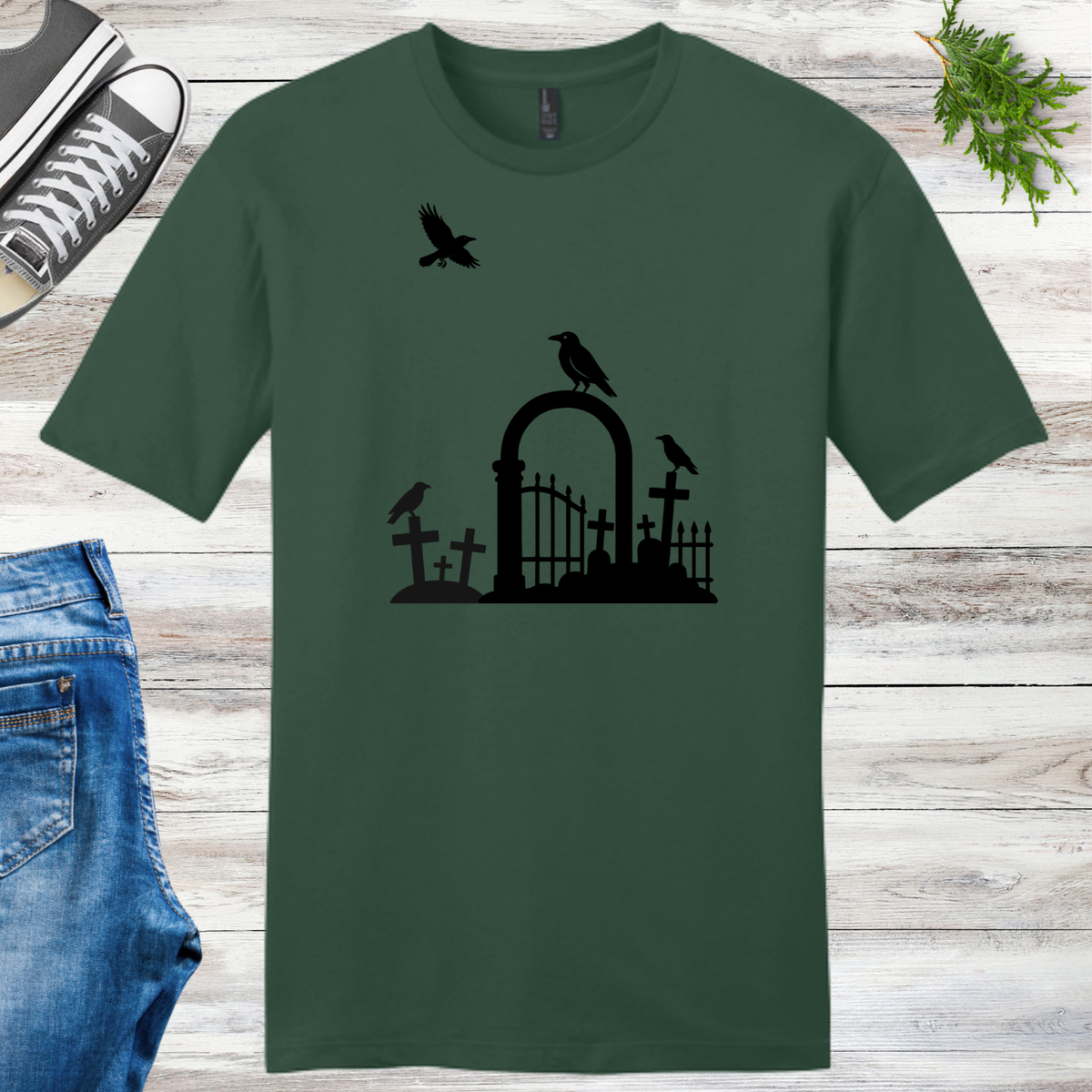 Cemetery Crows Unisex Tee